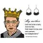 Al&Tiffy RBG Dissent Collar Earrings for Women and Girls,small silver Dangle Drop Earrings with Charms for Fans of RBG,Unique hypoallergenic ruth bader ginsburgDangling Gifts and Jewelry(Silver) Al&Tiffy RBG Dissent Collar Earrings for Women and Girls,small silver Dangle Drop Earrings with Charms for Fans of RBG,Unique hypoallergenic ruth bader ginsburgDangling Gifts and Jewelry(Silver)