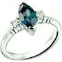 RB Gems Sterling Silver 925 Ring London Blue Topaz and White Topaz 1.60 Carats with Rhodium-Plated Finish RB Gems Sterling Silver 925 Ring London Blue Topaz and White Topaz 1.60 Carats with Rhodium-Plated Finish