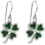 Body Candy Bright Heart Shamrock Earrings