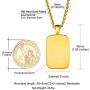 ChainsHouse Personalized Photo Necklace Men Women, Stainless Steel/18K Gold Plated Chain, Custom Picture Image Engrave Text Rectangular/Heart/OvalPendant Memorial Jewelry
