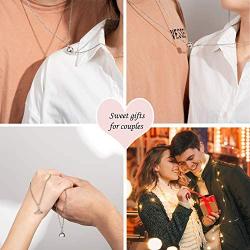 Lanqueen Magnetic Couples Necklaces Mutual Attraction Matching Jewelry Gifts for Women Men Boyfriend Girlfriend Best Friend