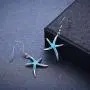 Starfish Earrings, 925 Sterling Silver with Opal Fish Hoops Earings, Nautical Hawaiian Sea Beach Earrings, Starfish Jewelry Gifts for Women Starfish Lovers Starfish Earrings, 925 Sterling Silver with Opal Fish Hoops Earings, Nautical Hawaiian Sea Beach Earrings, Starfish Jewelry Gifts for Women Starfish Lovers