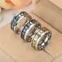 JAJAFOOK Women Men Fashion Simple Style Stainless Steel Butterfly Rings Jewelry,Size 6-13