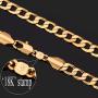 U7 Men Women Cuban Link Bracelet|Stainlss Steel 18K Gold Plated Diamond Cut 3mm 5mm 6mm 7mm 9mm 12mm Wide Miami Curb Chain Wrist Bracelet, Length 6.5'' 7.5'' 8.26'', with Gift Box