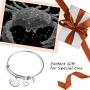 Eigso Zodiac Sign Bracelet Cut Out Constellation Jewelry Birthday Gift for Women Girls Her for Her Zodiac Sign Jewelry