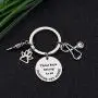 CYTING Veterinarian Keychain These Keys Belong to an Awesome Vet Tech/Nurse Keychain Appreciation Gift Veterinary Medicine Graduation Gift