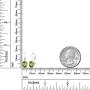 Gem Stone King Sterling Silver Green Peridot Womens Earrings 2.66 cttw Gemstone Birthstone Oval 8X6MM