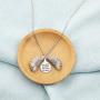 SEIRAA Gift for Best Friend Friendship flower Locket Necklace Not Sister by Blood But Sister by Heart Sunshine Flower Necklace