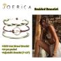 JOERICA 18 Pcs VSCO Braided Bracelet Wax Wave Strand Adjustable Friendship Bracelet Set Beach Shell Surf Wrap Bracelet Boho Handcrafted Jewelry for Women Men