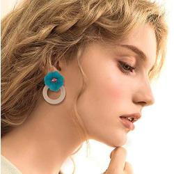 Korean Style Cute Flower Stud Earrings For Women Fashion Sweet Earrings Female Jewelry Earrings for Women Girls Drop Dangle Flower Earrings Bohemian Statement Fashion Jewelry