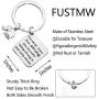 FUSTMW Elephant Gifts Keychain Elephant Lovers Gifts Elephant Jewelry How Strong You are Elephant Inspirational Gifts