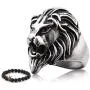 Gungneer Lion Head Ring Stainless Steel King Hip Hop Biker Accessory Mens Protection Strength Jewelry Gungneer Lion Head Ring Stainless Steel King Hip Hop Biker Accessory Mens Protection Strength Jewelry