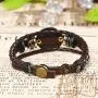 Leather Bracelet for Women Mens , Yin Yang Friendship Teen Girls Braided Bracelet of Men Adjustable Charm Jewelry Leather Bracelet for Women Mens , Yin Yang Friendship Teen Girls Braided Bracelet of Men Adjustable Charm Jewelry