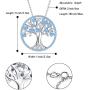 BriLove Womens 925 Sterling Silver CZ Tree of Life Birthstone Pendant Necklace