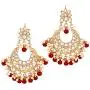 Aheli Faux Kundan Studded Wedding Party Jhumka Jhumki Earrings Maang Tikka Indian Bollywood Fashion Jewelry Set for Women