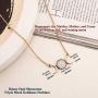 MISS RIGHT Half Crescent Moon Phase Drop Necklace Earrings for Women Fashion, Aesthetic Dainty Opalite Moonstone Dangling Earrings Long Pendant Necklace Triple Goddness Jewelry