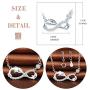 Unendlich U Solid 925 Silver Jewelry Dolphin Infinity Symbol Earrings Bracelet Necklace