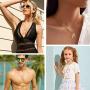 Letter Necklace for Women Girls Initial 14K Gold Plated Chain Alphabet Pendant Necklace