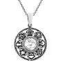 AeraVida Mystic Om or Aum with The Eight Auspicious .925 Sterling Silver Pendant Necklace AeraVida Mystic Om or Aum with The Eight Auspicious .925 Sterling Silver Pendant Necklace