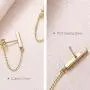 Chain Earrings Dainty Earrings Minimalist Hypoallergenic Earrings for Women Sensitive Ears Gold Stud Earrings for Women Dangle Earrings for Men Chain Earrings Dainty Earrings Minimalist Hypoallergenic Earrings for Women Sensitive Ears Gold Stud Earrings for Women Dangle Earrings for Men