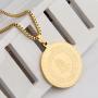 KUIYAI Serenity Prayer Necklace God Grant Me Praying Hands Necklace Medal Pendant Christian Gift