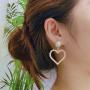 Fashion Jewelry Faux Pearl Dangle Earrings Star Heart Big Stud Earrings For Women Girls