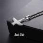 U7 Farvahar Pendant Chain Stainless/Black Gun/18K Gold Plated Symbol Iran Persian Gift Necklace, Customizable
