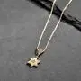 Befettly Moon Pendant Necklace 14K Gold Fill Dainty Hammered Moon Phase Gold Choker Simple Crescent Moon Full Moon Karma Circle Choker Necklace