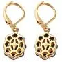 Shop LC Karis Real 14K Yellow Gold ION Plated Oval Blue Lapis Lazuli Lever Back Flower Dangle Drop Earrings Fashion Prom Jewelry Mothers Day Gifts Shop LC Karis Real 14K Yellow Gold ION Plated Oval Blue Lapis Lazuli Lever Back Flower Dangle Drop Earrings Fashion Prom Jewelry Mothers Day Gifts