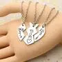 3pcs Stainless Steel Mother Daughter Pendant Necklace - Mom Big Sister Little Sister (Necklace) (Necklace) 3pcs Stainless Steel Mother Daughter Pendant Necklace - Mom Big Sister Little Sister (Necklace) (Necklace)