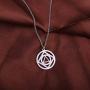 Detailed AA & NA Anonymous Dual Pendant Necklace Keyring 12 Steps Recovery Sober