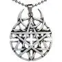 Punk Rock Biker Heavy Metal Gothic Jewelry Unbiased All religion Coexist Disturbed Pewter Pendant Mens Necklace for men unisex Protection Amulet Lucky Charm Medallion Talisman w Silver Ball Chain Punk Rock Biker Heavy Metal Gothic Jewelry Unbiased All religion Coexist Disturbed Pewter Pendant Mens Necklace for men unisex Protection Amulet Lucky Charm Medallion Talisman w Silver Ball Chain