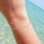 Tarsus D Initial Letter 14k Gold Plated Necklace and Bracelet Jewlery Gifts for Women Girlfriend