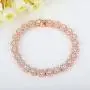 BAMOER Classic Luxury Rose Gold Plated Bracelet with Sparkling Cubic Zirconia Stones for Women Gift for Her BAMOER Classic Luxury Rose Gold Plated Bracelet with Sparkling Cubic Zirconia Stones for Women Gift for Her