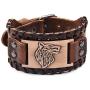 TURTLEDOVE Viking Bracelet Wolf Fenrir - Vintage Nordic Scandinavian Talisman - Gothic Bracelet for Celtic Pagan