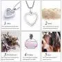 zeqingjw Glass Cremation Jewelry Necklace for Ashes Heart Memorial Lockets for Ashes Stainless Steel Keepsake Urn Ashes Pendants zeqingjw Glass Cremation Jewelry Necklace for Ashes Heart Memorial Lockets for Ashes Stainless Steel Keepsake Urn Ashes Pendants