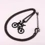 U7 Men Cool Bicycle Jewelry Stainless Steel Wheat Chain Bike Pendant Necklaces U7 Men Cool Bicycle Jewelry Stainless Steel Wheat Chain Bike Pendant Necklaces