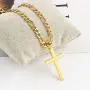 FZTN Jewelry Gold Figaro Link Chain Necklace for Men Women & Teens Boys 18K Gold Plated Stainless Steel Necklace,Fashion Jewelry,Wear Alone or with Pendant,18-26 Inch