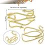 RechicGu Chic Egypt Cleopatra Swirl Snake Arm Cuff Armlet Armband Open Bangle Bracelet