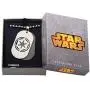 Star Wars Official Licensed Jewelry Mens Imperial Symbol Dog Tag Pendant and Stainless Steel Necklace, 22''