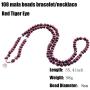 GVUSMIL 108 Mala Beads Tiger Eye Stone Bracelet Necklace for Sport Yoga Charm Gemstone Jewelry for Women Men…