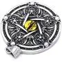 Gungneer Wiccan Pentagram Necklace Stainless Steel Pendant Keel Chain Protection Pentacle Jewelry for Men Women Gungneer Wiccan Pentagram Necklace Stainless Steel Pendant Keel Chain Protection Pentacle Jewelry for Men Women