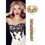 Hicarer 3 Pieces Leopard Jewelry Set Leopard Bracelet Earring Necklace for Women Girls