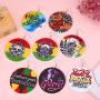 African Wooden Earrings, MTSCE 8 PC African Jewelry Ethnic Style Hip Hop Pop Earrings for Women Girls