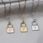 MEMGIFT 18K Real Gold Dainty Initial Lock Necklace Cute Simple Minimalist Personalized Jewelry Letter Engraved for Girlfriend Wife Mom Daughter Best Friend Sister Fiancee MEMGIFT 18K Real Gold Dainty Initial Lock Necklace Cute Simple Minimalist Personalized Jewelry Letter Engraved for Girlfriend Wife Mom Daughter Best Friend Sister Fiancee