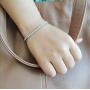 SUPRAONE White Gold Plated 925 Sterling Silver 3.0 Round Cut Cubic Zirconia Classic Tennis Bracelet, 14K White Gold Plated 7.0 Inch