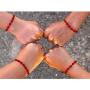Handmade 7 Knots Red String Bracelet for Protection, Evil Eye and Good Luck, Amulet for Success and Prosperity, Friendship Bracelets for Women Men Teens