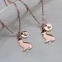 MEMGIFT Cat Necklace Jewelry Personalized Dainty Cute Delicate Birthday Gifts for Cat Lovers Teen Girls Women Rose Gold Handmade Initial Letter