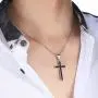 Honeystore Unisex Titanium Steel Rolo Chain Crucifix Cross Pendant Easter Prayer Necklace Honeystore Unisex Titanium Steel Rolo Chain Crucifix Cross Pendant Easter Prayer Necklace