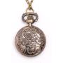 81stgeneration Womens Analogue Quartz Vintage Style Love Heart Pocket Watch Brass Pendant Necklace, 78 cm